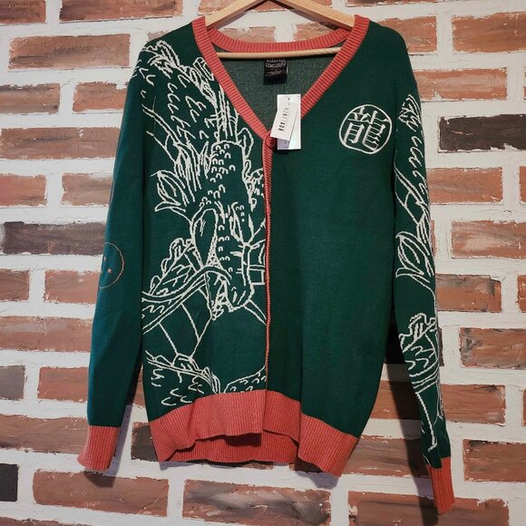 NWT Medium Dragon Ball Z Shenron Cardigan BoxLunch Exclusive NEW DBZ Dragonball - Picture 1 of 3